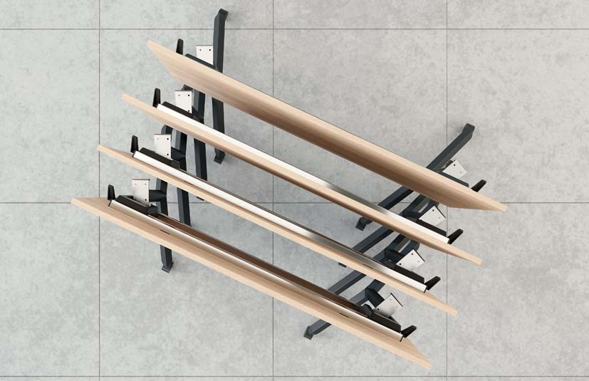 Chevron Tilt Fliptop Rectangular Table By Elite Office Furniture