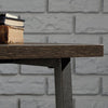 Industrial Bench Desk | Smoked Oak Top | Teknik Office