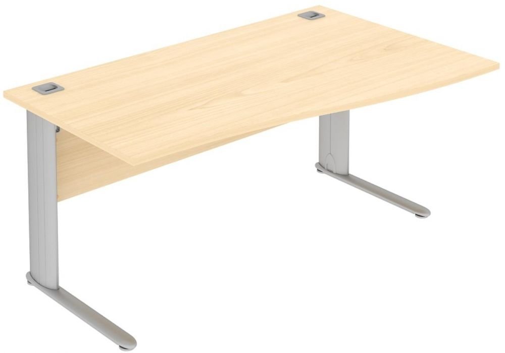 optima plus right hand single wave desk