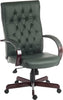 Warwick Green Leather Chair - Niodonline